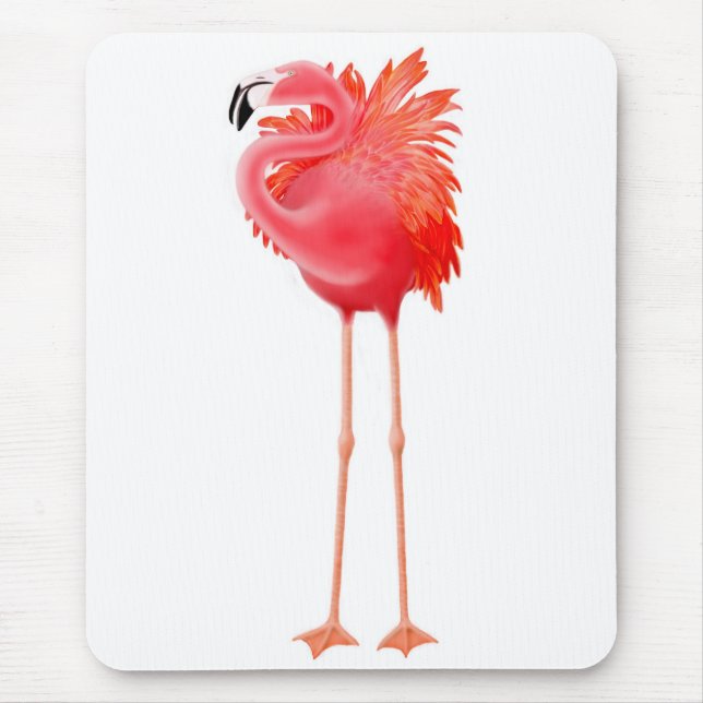 Tropical Pink Flamingo Mousepad (Front)
