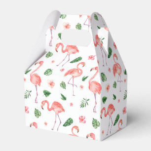 Tropical Pink Flamingo Pattern Favour Box