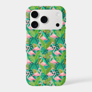Tropical Pink Flamingos Jungle Foliage