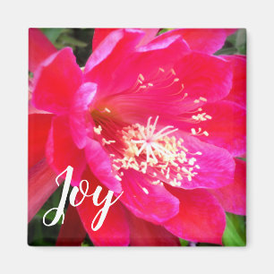 Tropical Pink Flower Photo Magnet