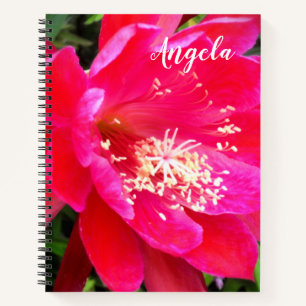 Tropical Pink Flower Photo Notebook