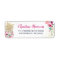Tropical Pink Gold Pineapple Floral Return Address
