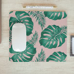 Tropical Pink & Green Palm Leaves Seamless Pattern Mouse Pad<br><div class="desc">The Tropical Pink & Green Palm Leaves Seamless Pattern is a vibrant and lively design featuring an assortment of pink and green palm leaves arranged in a repeating pattern. The pattern has a seamless layout, meaning that the edges of the design blend together seamlessly to create a continuous and uninterrupted...</div>