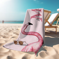 Tropical Pink Personalised Monogram Flamingo
