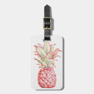 Tropical Pink Pineapple Luggage Tag
