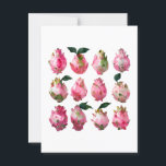 Tropical Pitaya Watercolor Art Postcard<br><div class="desc">Vibrant pitaya fruits in watercolor style bring tropical flair and artistic elegance. Perfect for exotic fruit lovers and fans of colourful illustrations.</div>