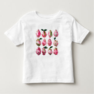 Tropical Pitaya Watercolor Art Toddler T-Shirt
