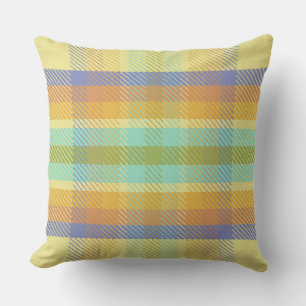 Tropical Plaid HTS Cushion