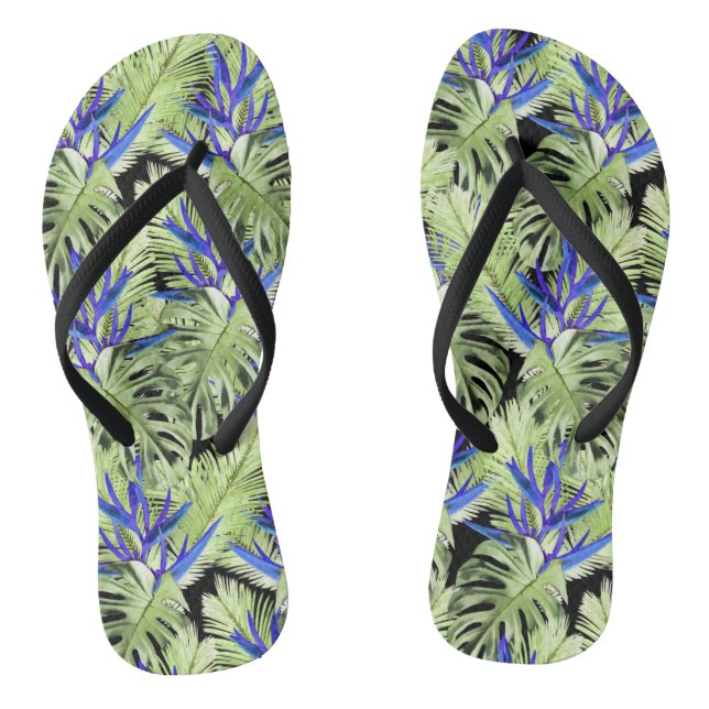 Tropical plant 2 jandals (Footbed)