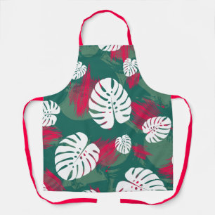 Tropical Plant Illustration Apron