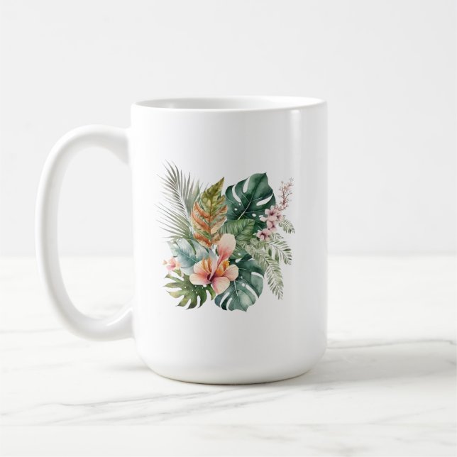 Tropical Plant Mug (Left)