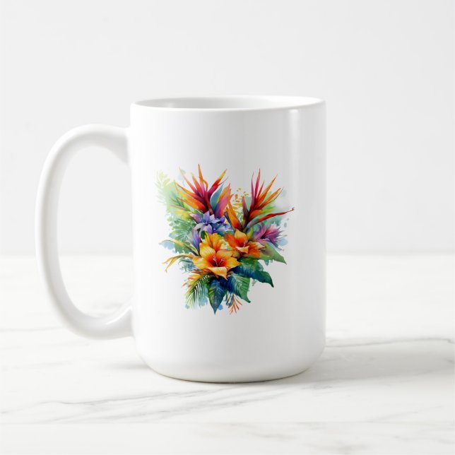 Tropical Plant Mug (Left)