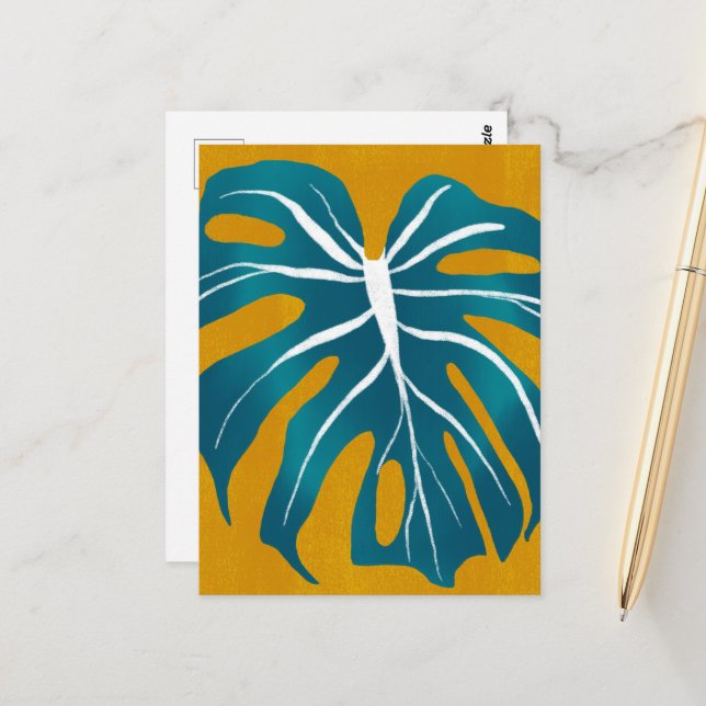 Tropical Plant Postcard (Front/Back In Situ)
