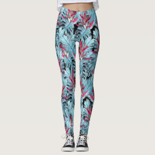 Tropical plants 1 . leggings
