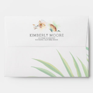 Tropical Plants and Exotic Butterflies Envelope