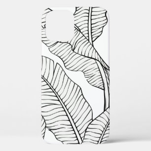 Tropical plants and flowers seamless pattern. Jung iPhone 12 Case