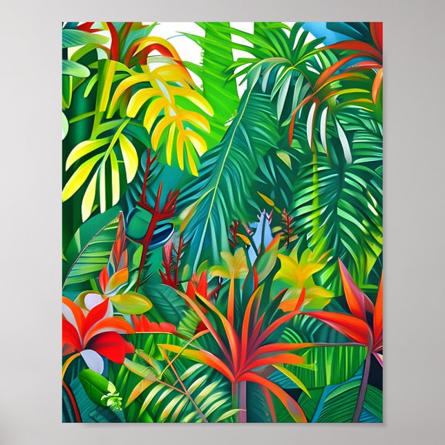 Tropical plants Art  Poster (Front)