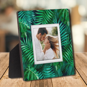 Tropical Plants Frameless Photo Easel Back Plaque