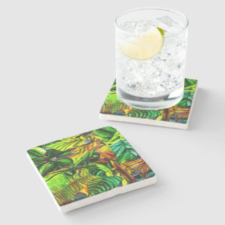 Tropical Plants Stone Coaster