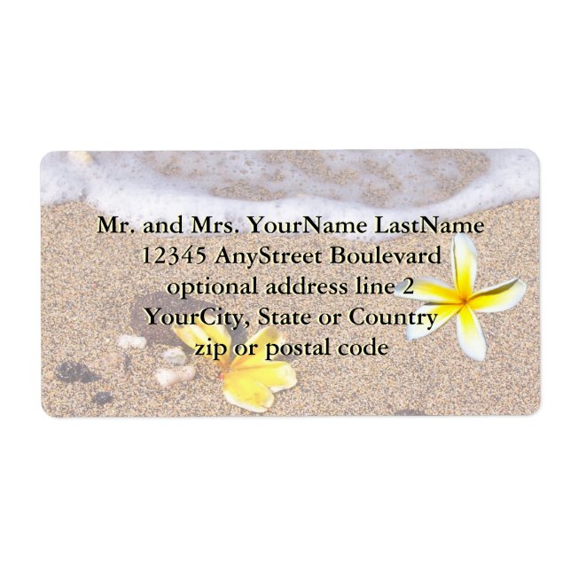 Tropical Plumeria Beach (Front)