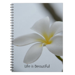 Tropical Plumeria Flower Kauai (my photography) Notebook