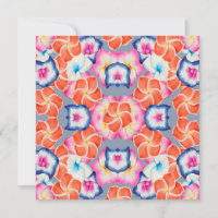 Tropical Plumeria Flowers X Pattern