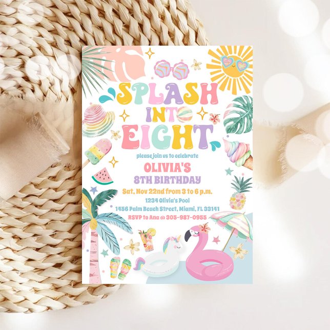 Tropical Pool Birthday Invitation (Creator Uploaded)
