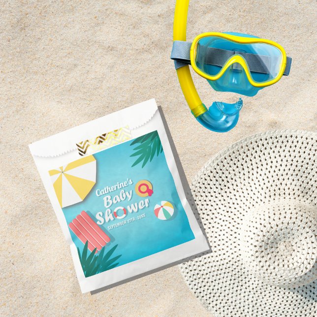 Tropical Pool Party Summer Baby Shower  Favour Bags (Creator Uploaded)