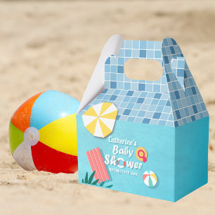 Tropical Pool Party Summer Baby Shower  Favour Box