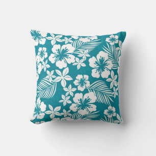 Tropical Print Accent Pillow
