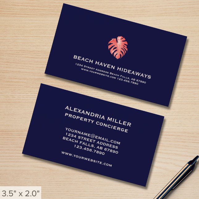 Tropical Property Management Business Card (Creator Uploaded)