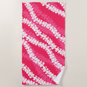 Tropical puakenikeni beach towel