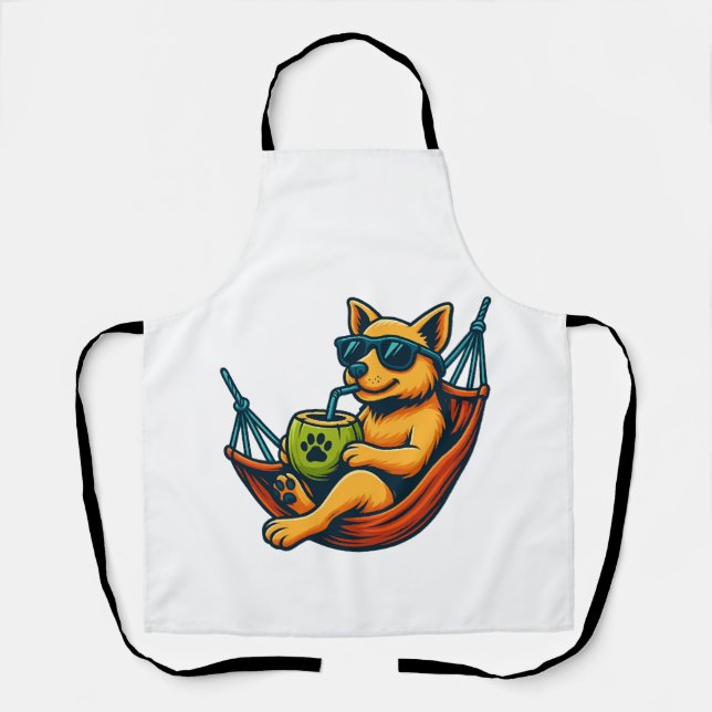 Tropical Pup Vibes Apron (Front)