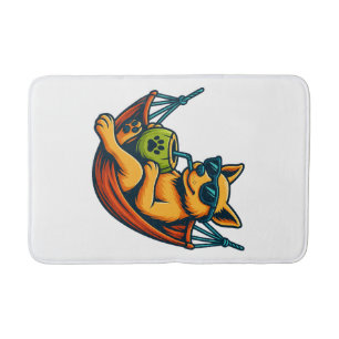 Tropical Pup Vibes Bath Mat