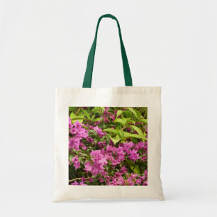 Tropical Purple Bougainvillea Floral Tote Bag