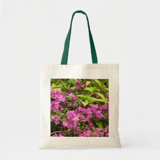 Tropical Purple Bougainvillea Floral Tote Bag