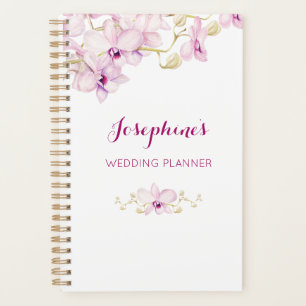 Tropical Purple Orchid Floral Personalised Planner