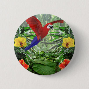 Tropical Rain Forest 6 Cm Round Badge