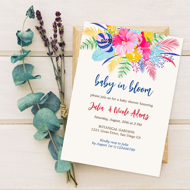Tropical Rain Forest Wild baby shower Invitation (Creator Uploaded)