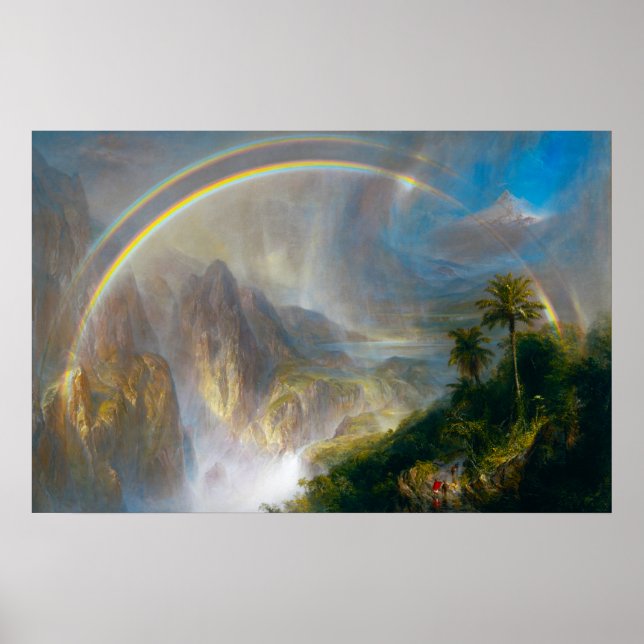 Tropical Rainbow Painting Poster (Front)