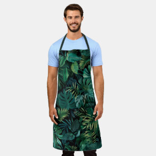 Tropical Rainforest Leaves Apron