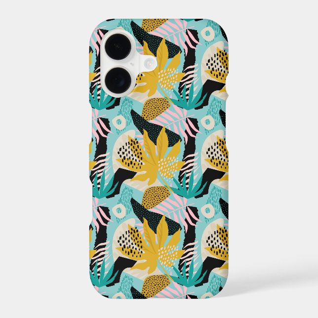 Tropical Rainforest Leaves Pattern Samsung Galaxy S21 Case (Back)