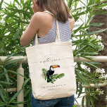 Tropical Rainforest Toucan Costa Rica Wedding Tote Bag<br><div class="desc">If you need any further customisation please feel free to message me on yellowfebstudio@gmail.com.</div>