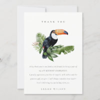 Tropical Rainforest Toucan Fauna Any Age Birthday