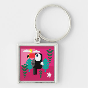Tropical Rainforest Toucan Key Ring