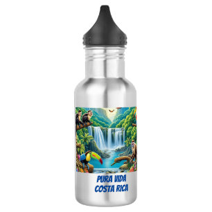 Tropical Rainforest Waterfall 532 Ml Water Bottle