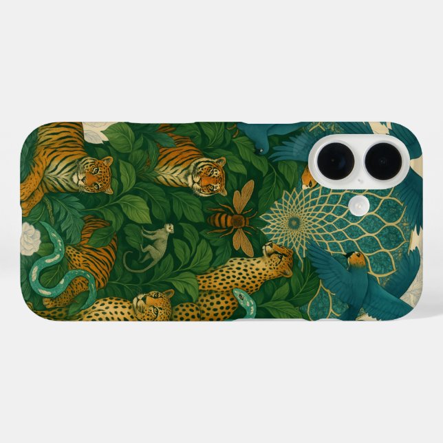 Tropical Rainforest Wildlife – Artistic Jungle iPh Case-Mate iPhone Case (Back (Horizontal))