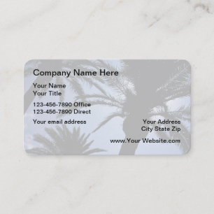 Tropical Real Estate Business Card