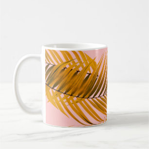 Tropical Realistic Leaves Pattern Trendy Fashion C Coffee Mug
