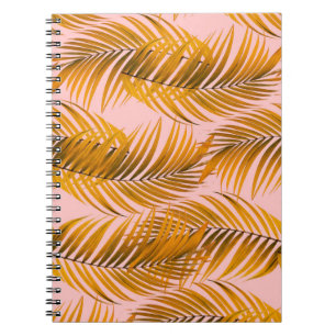 Tropical Realistic Leaves Pattern Trendy Fashion C Notebook